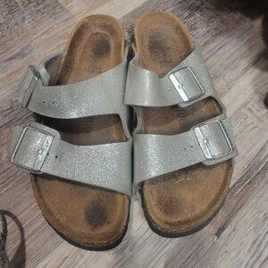 Silver Birkenstocks